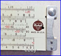 VINTAGE 1962 PICKETT SLIDE RULE N600-T WithLEATHER CASE MANUALS BOX MINT NEW