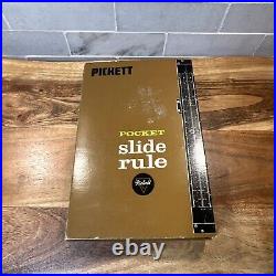 VINTAGE Pickett N600-T Slide Rule, Ruler, LOG LOG SPEED RULE, MADE IN THE USA