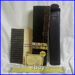 VTG Pickett All Metal Slide Rule Model N903 ES Trig&Conversion Vintage Case+box