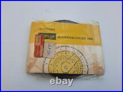 Vintage Aristo Nr. 0602 Circular Slide Rule with Case Germany New! NOS! Very Rare