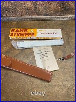 Vintage NOS Sans & Streiffe Slide Rule with Orig l Leather Case NEW IN BOX w acces