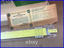 Vintage Pickett Metal Slide Rule Model 1010-ES Leather Case