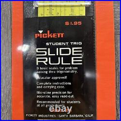 Vintage Pickett Microline 120 Plastic Slide Rule with Case 120C-ES New Sealed READ