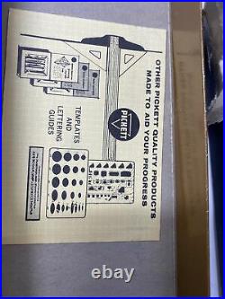 Vintage Pickett Slide Rule Model # N1010ES Trig with Case Original Box, Manual