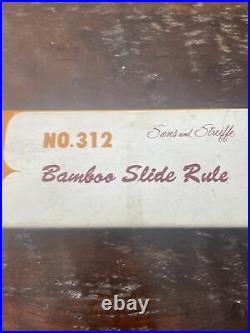 Vintage Sans & Streiffe No. 312 Bamboo Slide Rule NEW