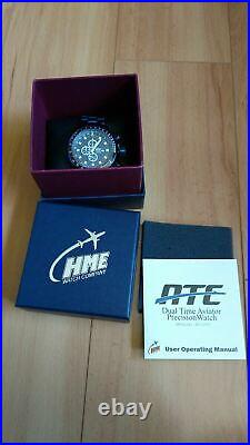Watches for Pilots, Chrono, Dual-Time, All Blue ION Case & Bracelet ATC3500B